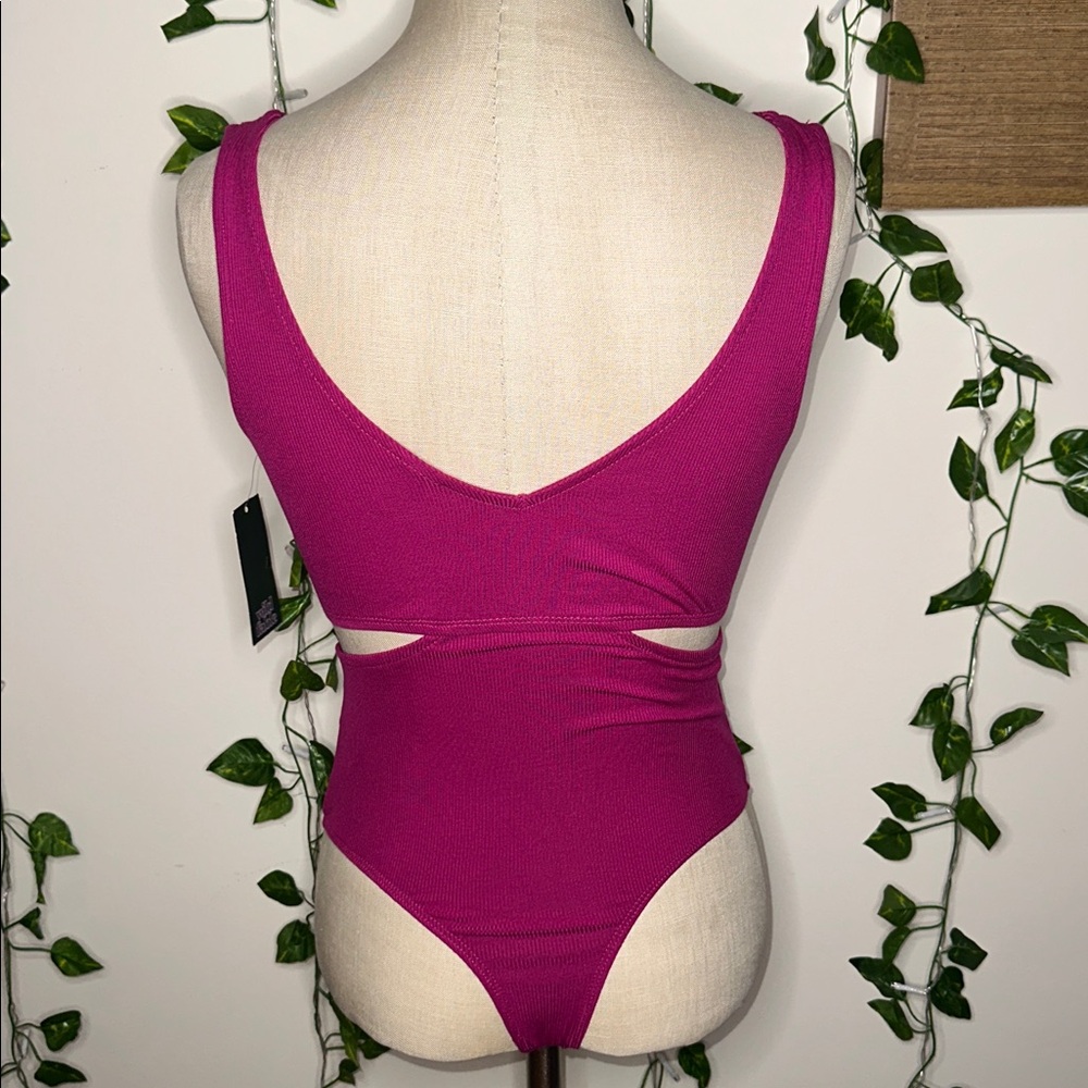 Target Wild Fable Plum Purple Magenta Bodysuit NWT - Picture 5 of 7
